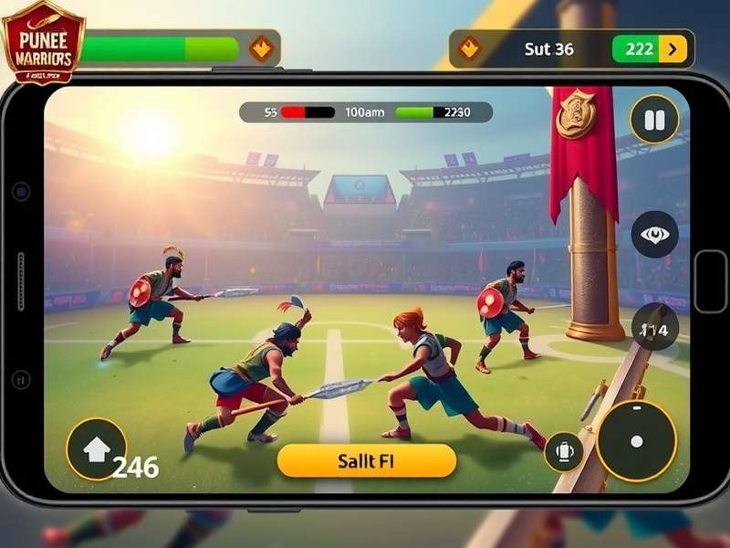 Pune Warriors Might strategy interface showing resource management